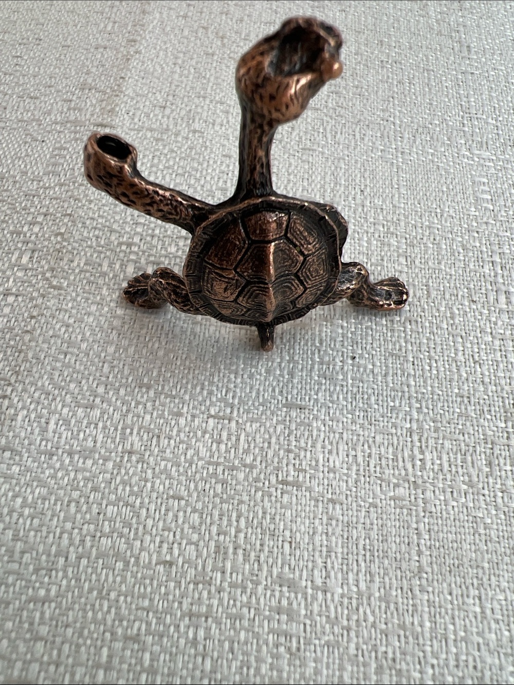 Kung fu turtle bronze incense holder - Picture 3 of 4